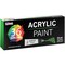 Professional 36 Color Set of Acrylic Paint in Large 18ml Tubes - Rich Vivid Colors for Artists, Students, Beginners - Canvas Portrait Paintings